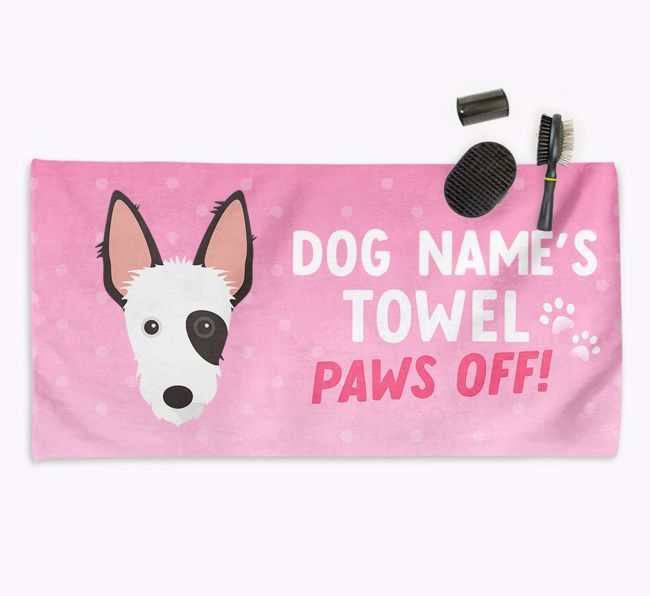 Paws Off Personalized Towel for your {breedFullName}